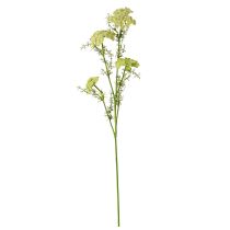 Prodotto Pianta artificiale di aneto con fiore di prato a gambo lungo verde bianco 87 cm