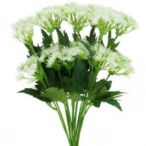 Prodotto Aneto in fiore, erbe artificiali, pianta decorativa verde, bianco 49 cm 9 pezzi