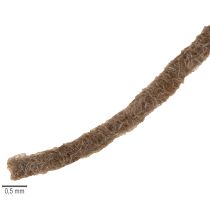Prodotto Cordino di lana marrone, spago decorativo da 55 m per fiori e artigianato