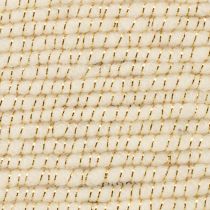 Prodotto Cordoncino di lana bianco con filo dorato 5m x 5mm con filo per decorazioni e lavori artigianali