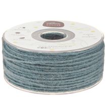 Prodotto Filo di stoppino cordone di lana cordone di feltro blu grigio Ø3mm 100m