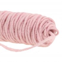 Prodotto Cordone in feltro con filo di stoppino rosa 55 m