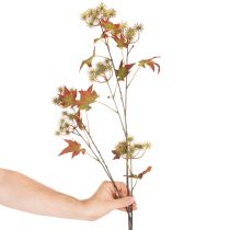 Prodotto Ramo autunnale artificiale di liquidambar con foglie e grappoli di frutti, 132 cm