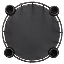 Prodotto Cestino in filo metallico portacandele decorativo in metallo nero Ø23,5 cm