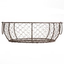 Prodotto Ciotola con manico in filo metallico marrone Ø35/30/25cm set da 3