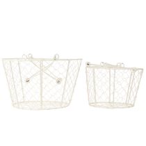 Prodotto Cestini decorativi in filo metallico come soluzione decorativa per un design creativo del giardino, 30 cm, 1 set