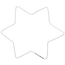 Prodotto Anello onda stella in filo stelle per ghirlanda natalizia 20 cm 10 pz