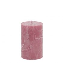 Prodotto Candele tinta unita rosa antico 60x100mm 4pz