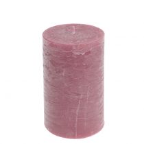 Prodotto Candele in tinta unita rosa antico 85x150mm 2pz