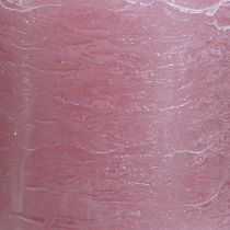 Prodotto Eleganti candele a colonna color rosa antico 70×80 mm, set da 4, per la decorazione della tavola, la corona dell'Avvento e l'atmosfera romantica