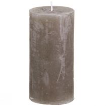 Prodotto Candele in tinta unita Candele a colonna marroni 50×100 mm 4 pz