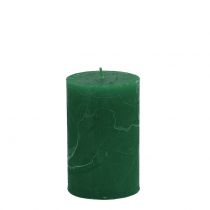 Prodotto Candele tinta unita verde scuro 60x100mm 4 pz