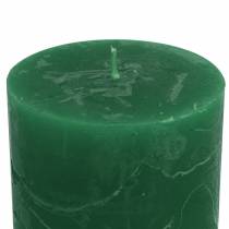 Prodotto Candele tinta unita verde scuro 70x100mm 4pz