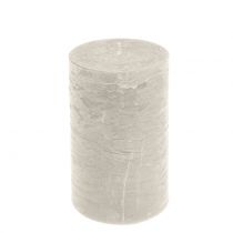 Prodotto Candele tinta unita grigio 85x150mm 2pz