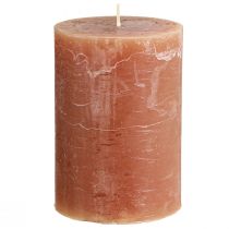 Prodotto Candele in tinta unita Candele a colonna al caramello 85×120 mm 2 pz