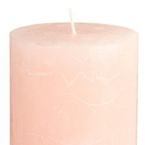Prodotto Candele a colonna tinte di rosa chiaro 85×120 mm, set da 2 – Eleganti candele di cera per decorazioni romantiche