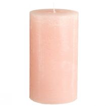 Prodotto Candele in tinta unita rosa candele a colonna rosa chiaro 85×150 mm 2 pz