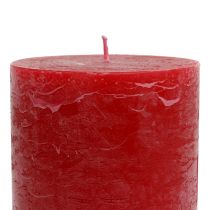 Prodotto Candele in tinta unita rosse 85x120mm 2pz