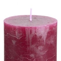 Prodotto Eleganti candele a colonna a forma di bacche in tinta unita, 70x100 mm, set da 4 – decorative, festive, moderne