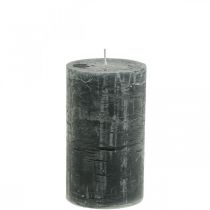 Prodotto Candele in tinta unita Candele a colonna antracite 70×120 mm 4 pz