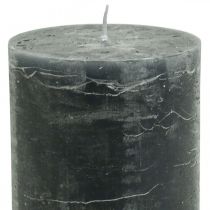 Prodotto Candele in tinta unita Candele a colonna antracite 85×120mm 2pz