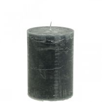 Candele tinta unita candele pilastro antracite 85×120mm 2pz