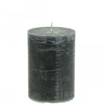 Prodotto Candele in tinta unita Candele a colonna antracite 85×120mm 2pz