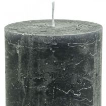 Prodotto Candele in tinta unita Candele a colonna antracite 85×150mm 2pz