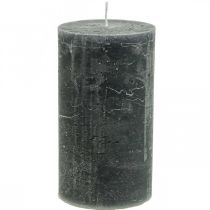 Prodotto Candele in tinta unita Candele a colonna antracite 85×150mm 2pz