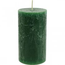 Prodotto Candele Tinta Unita Candele Pilastro Verde Scuro 60×110mm 4pz