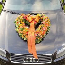 Prodotto Materiale plug-in aperto a forma di cuore in schiuma floreale verde 38 cm 2 pezzi di decorazione nuziale