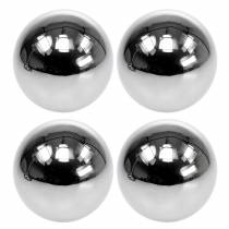 Prodotto Sfera decorativa in acciaio inossidabile argento Ø10cm 4 pz