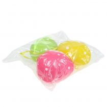 Prodotto Uovo di plastica colorato 15 cm da appendere 3 pz