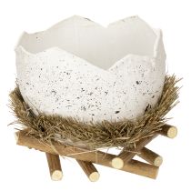 Prodotto Ciotola nido pasquale a forma di uovo per decorazione primaverile 11 cm 4 pezzi