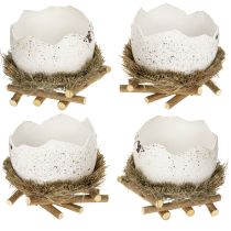 Prodotto Ciotola nido pasquale a forma di uovo per decorazione primaverile 11 cm 4 pezzi