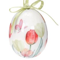 Prodotto Uova di Pasqua da appendere don nastro Motivo tulipano Decorazione primaverile 6 cm, 12 pezzi