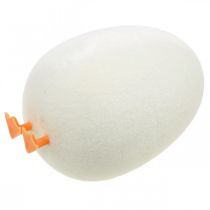 Prodotto Uovo decorativo con gambe Crema per uova di Pasqua Divertente decorazione pasquale H13cm 4 pezzi