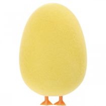 Prodotto Uovo di Pasqua con Gambe Figura Decorativa Gialla Uovo Decorazione di Pasqua H13cm 4 Pz