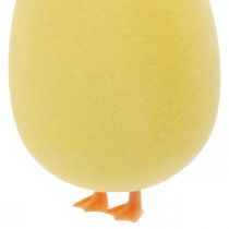 Uovo di Pasqua con le gambe decorazione gialla figura Decorazione pasquale H13cm 4 pezzi