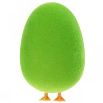 Prodotto Decorazione pasquale a forma di uovo con zampe Decorazione pasquale a forma di uovo verde H13cm 4 pezzi