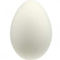 Prodotto Uovo di Pasqua grande crema decorativo uovo floccato decorazione vetrina 40 cm