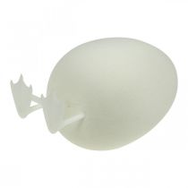 Prodotto Uovo decorativo con gambe Bianco d'uovo di Pasqua Decorazione da tavola Figura di Pasqua H25cm