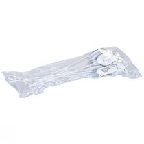 Prodotto Tappo fiore uova decorative in metallo con coniglietti pasquali 5×7 cm 8 pz