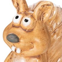 Prodotto Statuetta di scoiattolo seduto per decorazioni autunnali, 10 cm