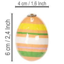 Prodotto Decorazioni per uova di Pasqua, perfette per decorare alberi e rami di Pasqua, 6 cm, 12 pezzi