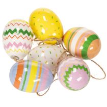 Prodotto Uova di Pasqua Decorazioni da appendere perfette per alberi e rami di Pasqua 6 cm, 12 pezzi