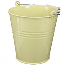 Prodotto Vaso da fiori in metallo a secchiello verde-giallo 26x22,5x23 cm 6 l