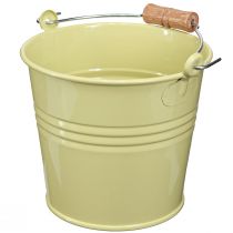Prodotto Secchio in metallo con manico per vaso di fiori verde-giallo 20x17,5x16cm 2pz