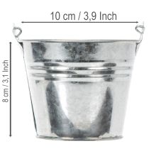 Prodotto Secchiello Ø10cm H8cm 10 pz. Zinco, lucido