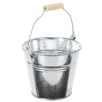 Prodotto Secchio Ø14cm H12cm 6 pezzi. Zinco, lucido